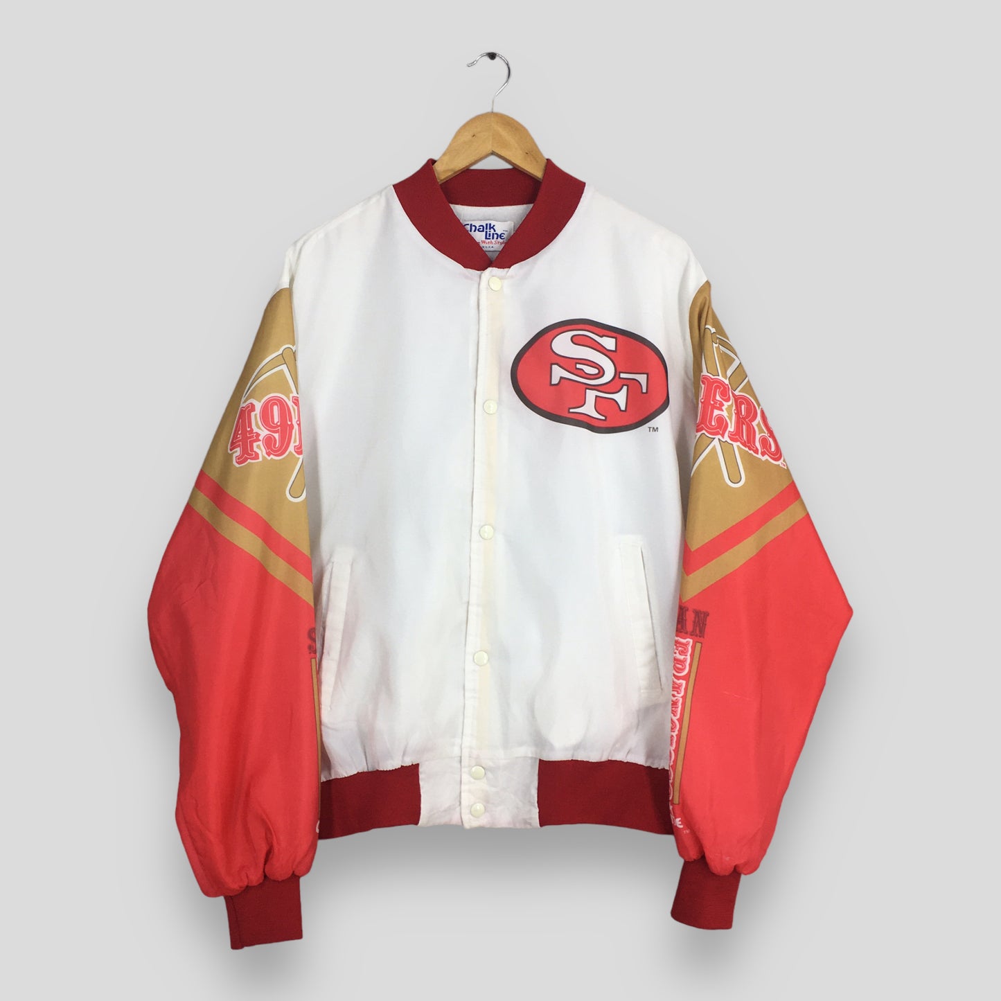 San Francisco 49ers Satin Jacket XLarge