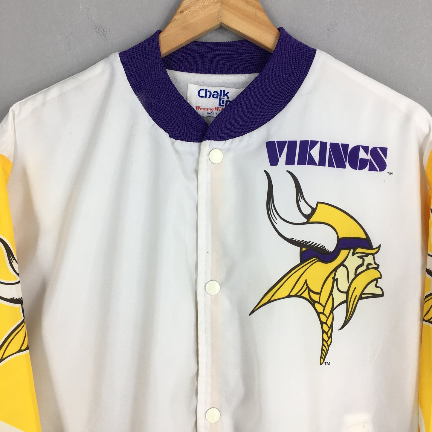 Minnesota Vikings NFL Football Satin Jacket XLarge