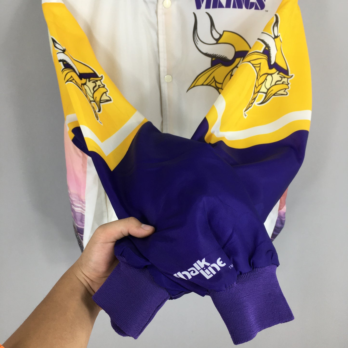 Minnesota Vikings NFL Football Satin Jacket XLarge