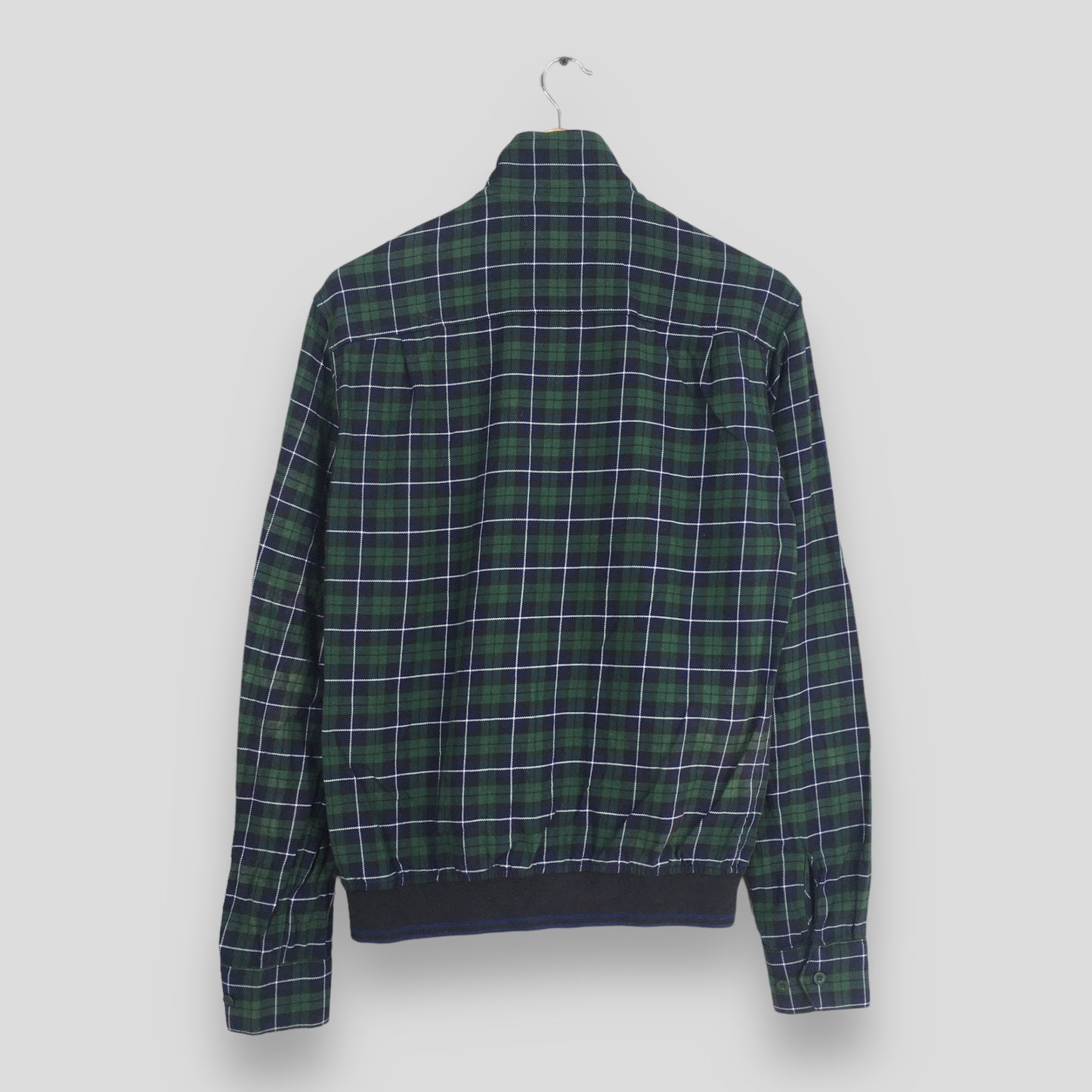 Fred Perry Checkered Harrington Coat Zipper Small