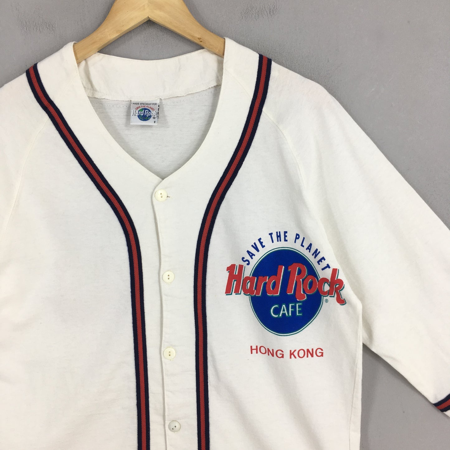 Hard Rock Cafe Hong Kong Baseball Shirt Medium