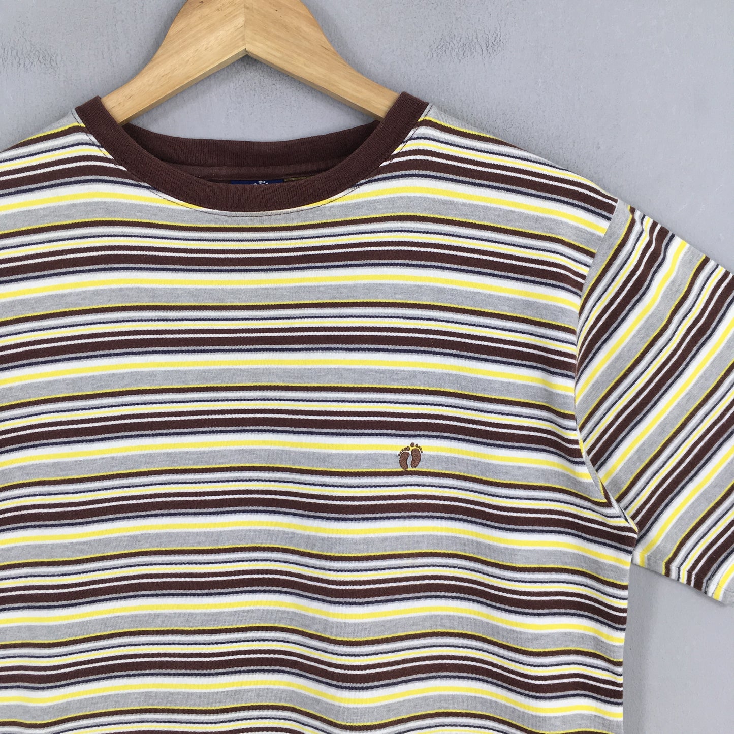 Hang Ten Stripes Brown Tshirt Small