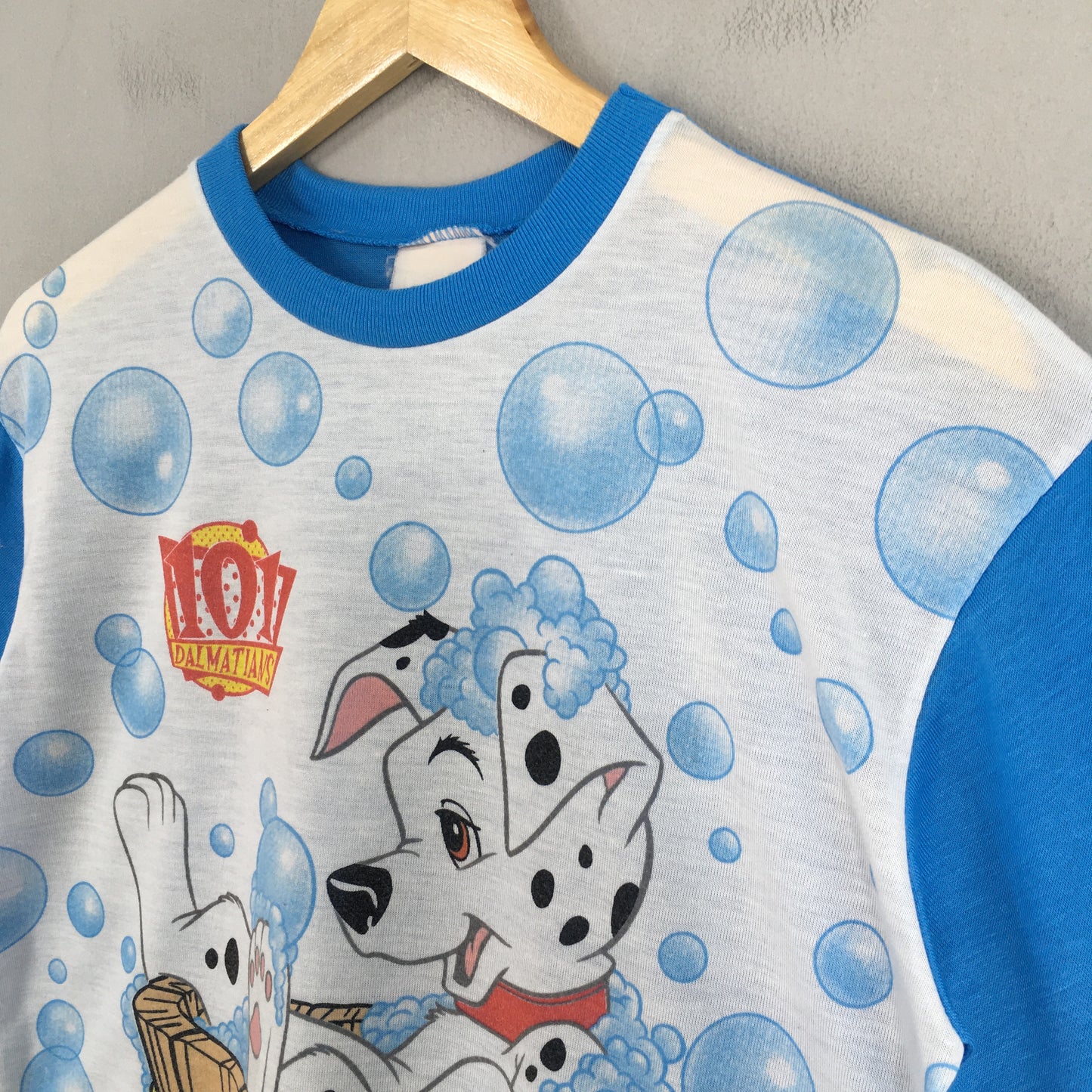 101 Dalmatians Dog Cartoon Blue T shirt