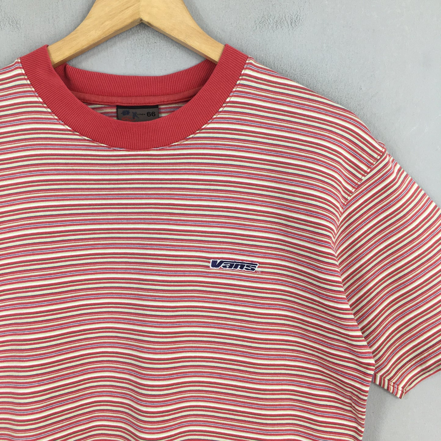 Vans Usa Red Stripes T shirt Medium