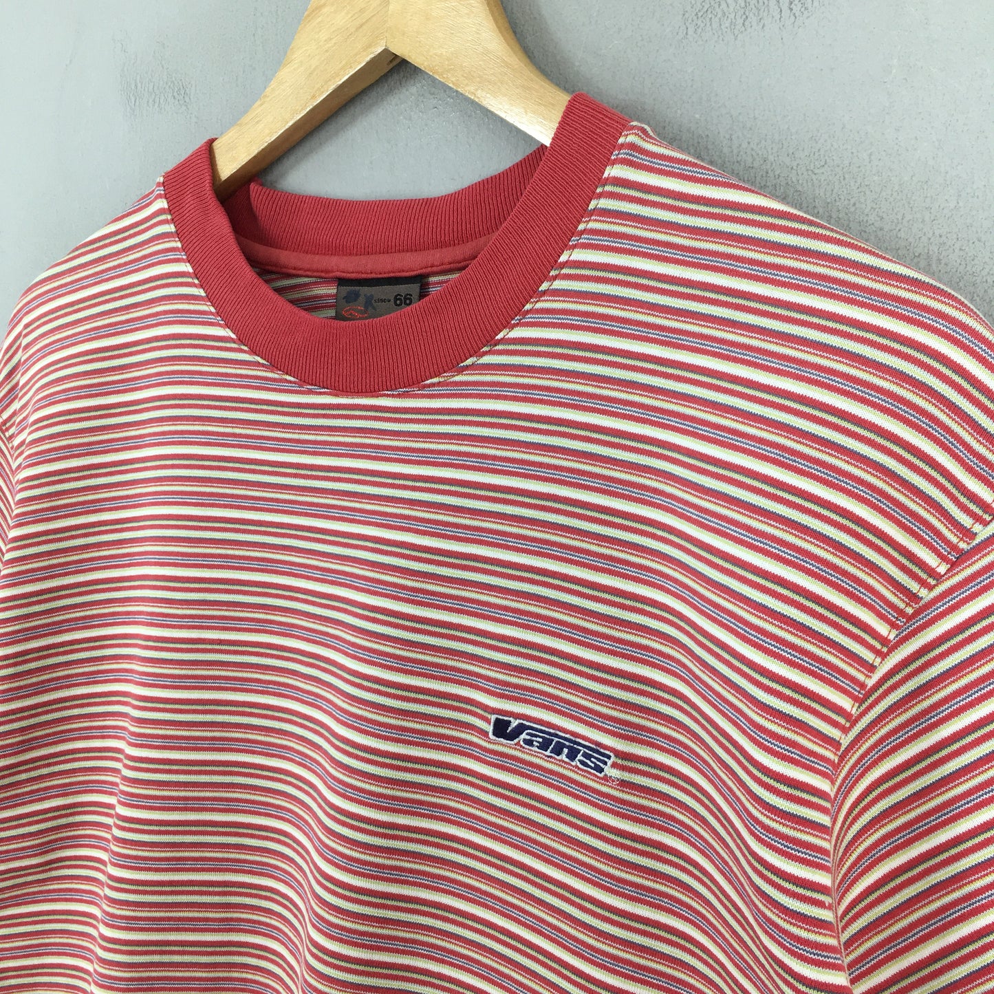 Vans Usa Red Stripes T shirt Medium