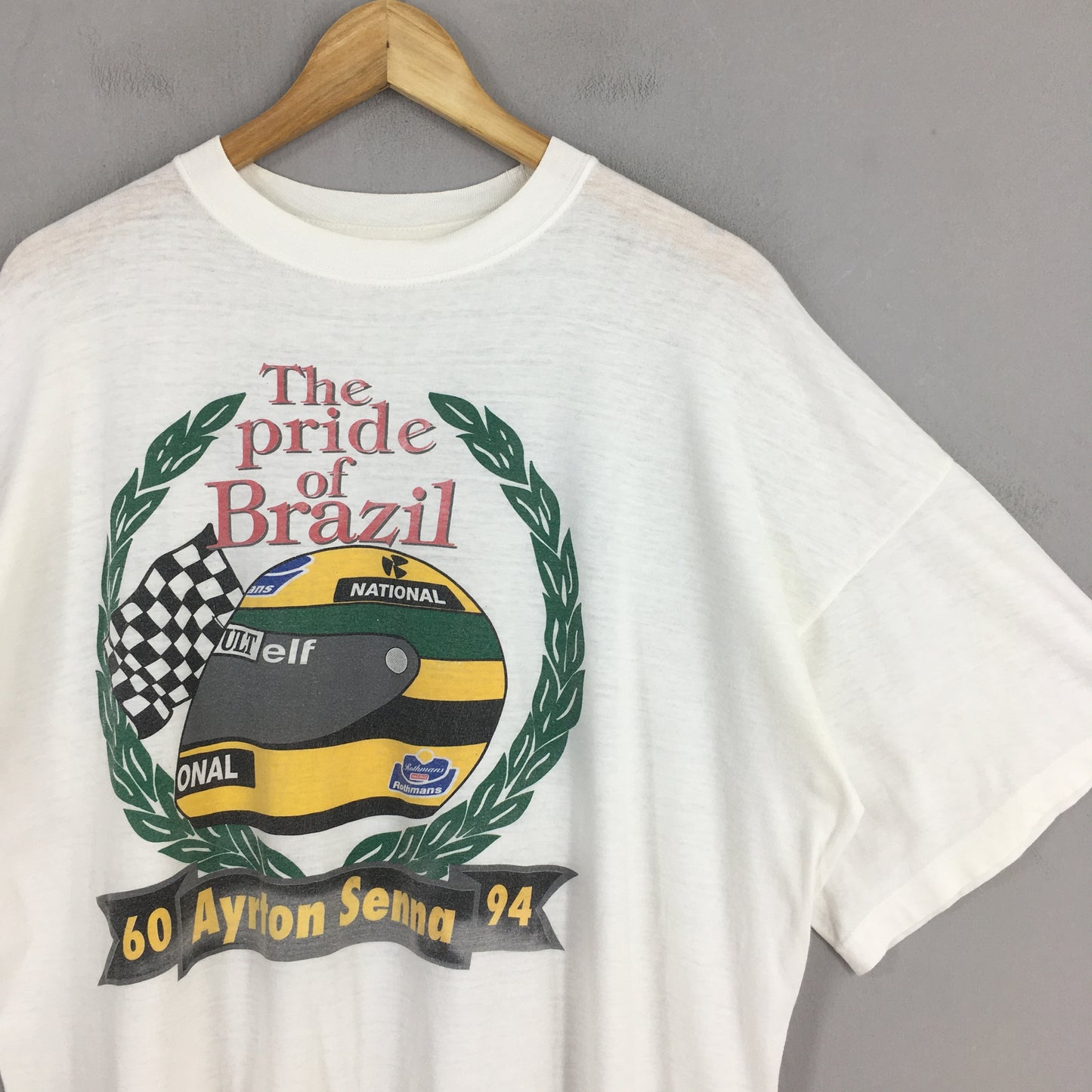 Ayrton Senna Williams 1994 Brazil T shirt XLarge