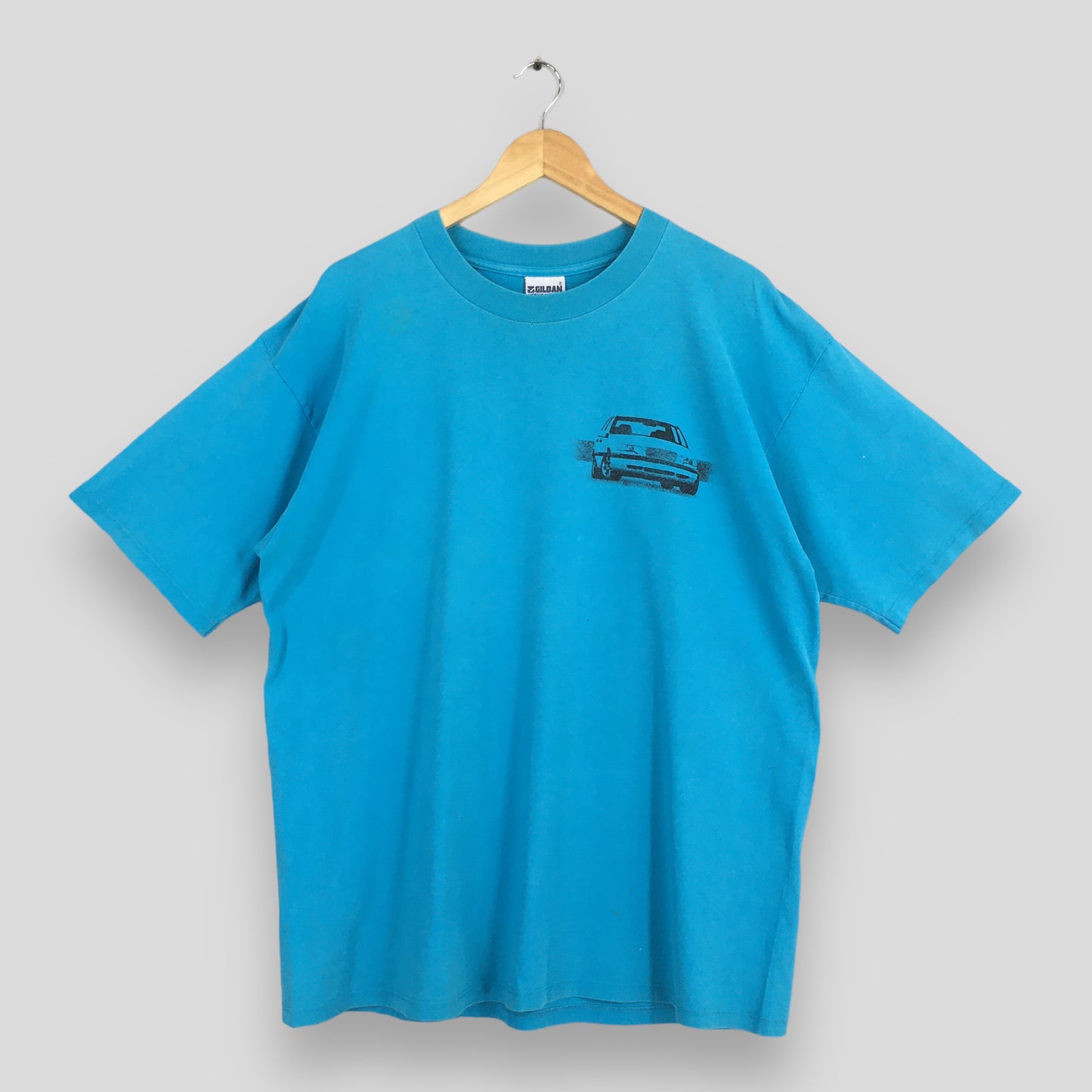 Volvo Classic Car Blue T shirt XLarge