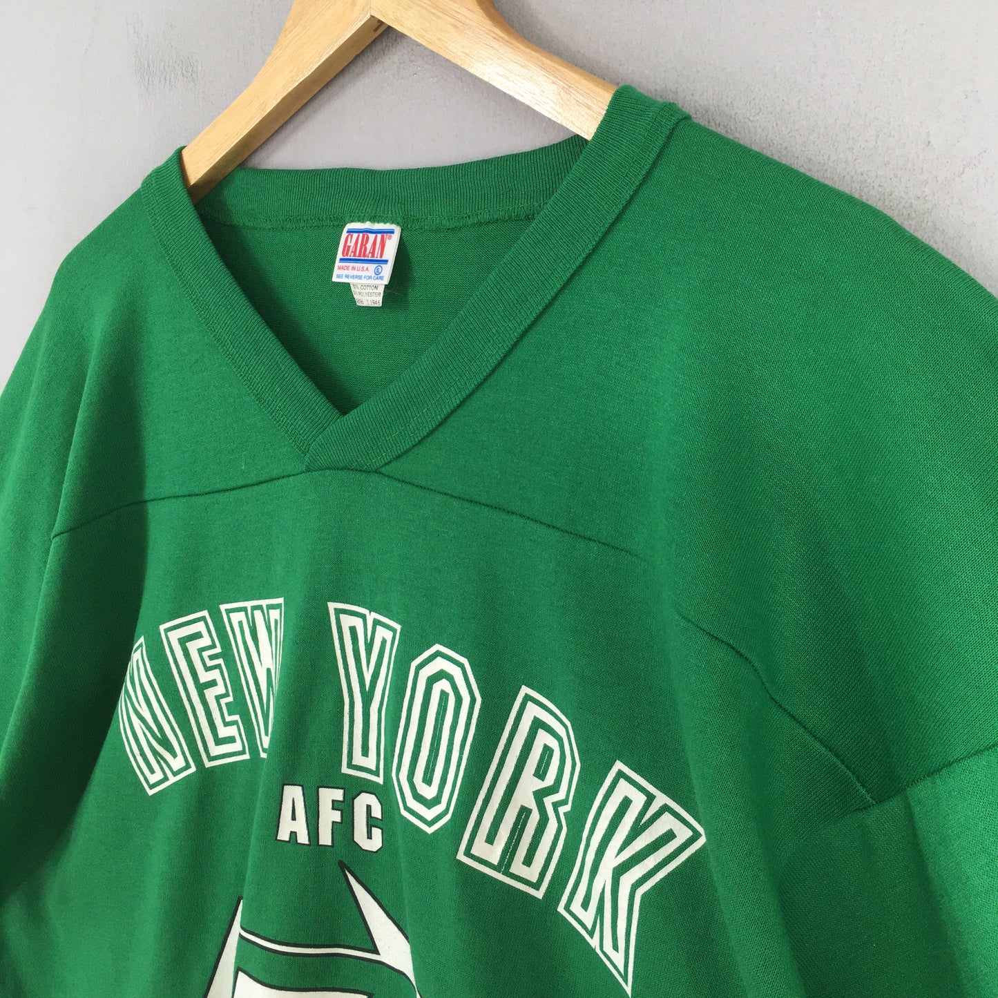 New York Jets NFL Rugby Green Tshirt XLarge