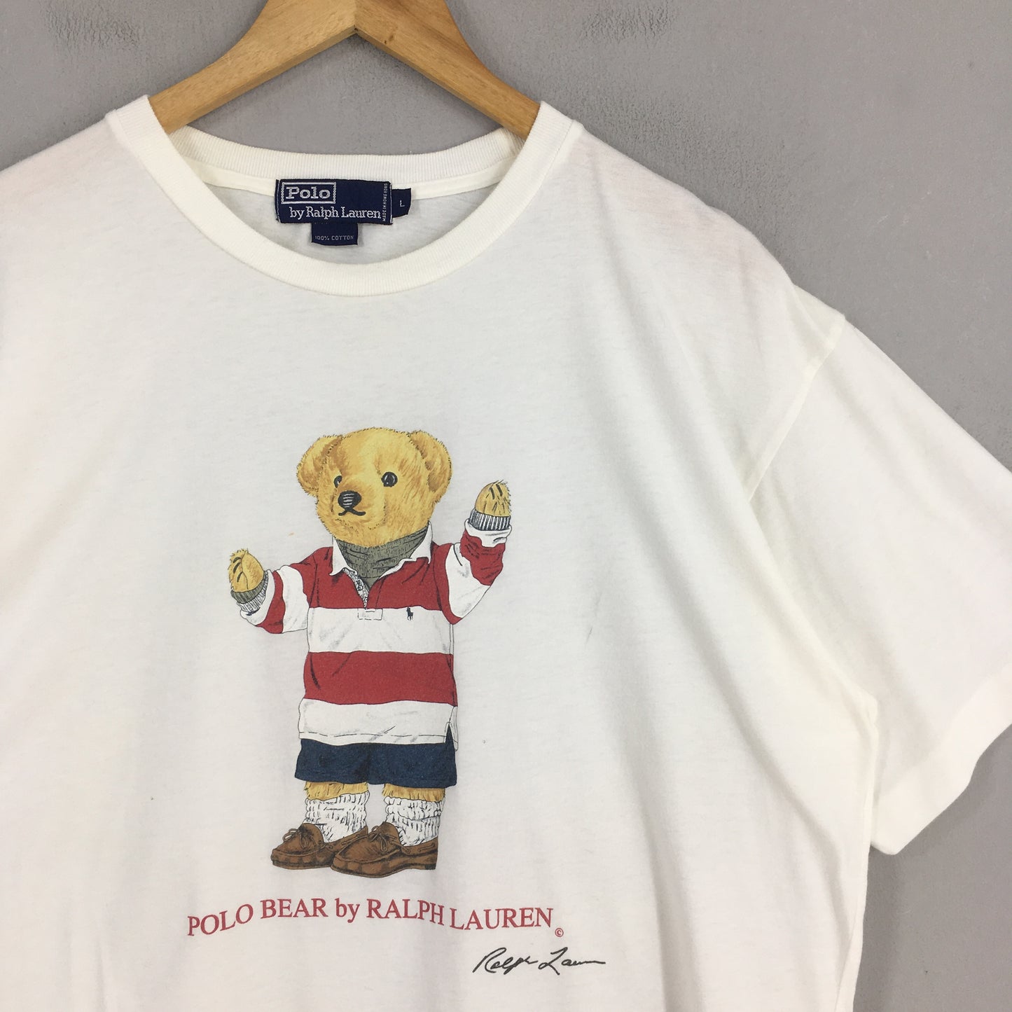 Polo Ralph Lauren Polo Bear White T shirt Large