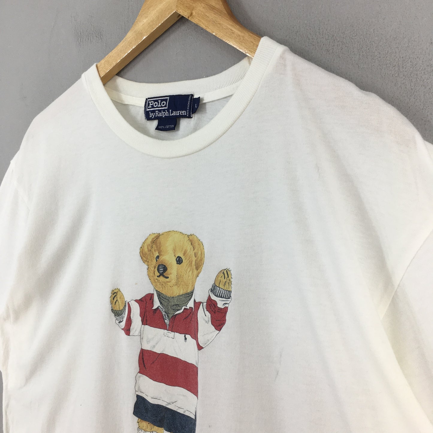 Polo Ralph Lauren Polo Bear White T shirt Large