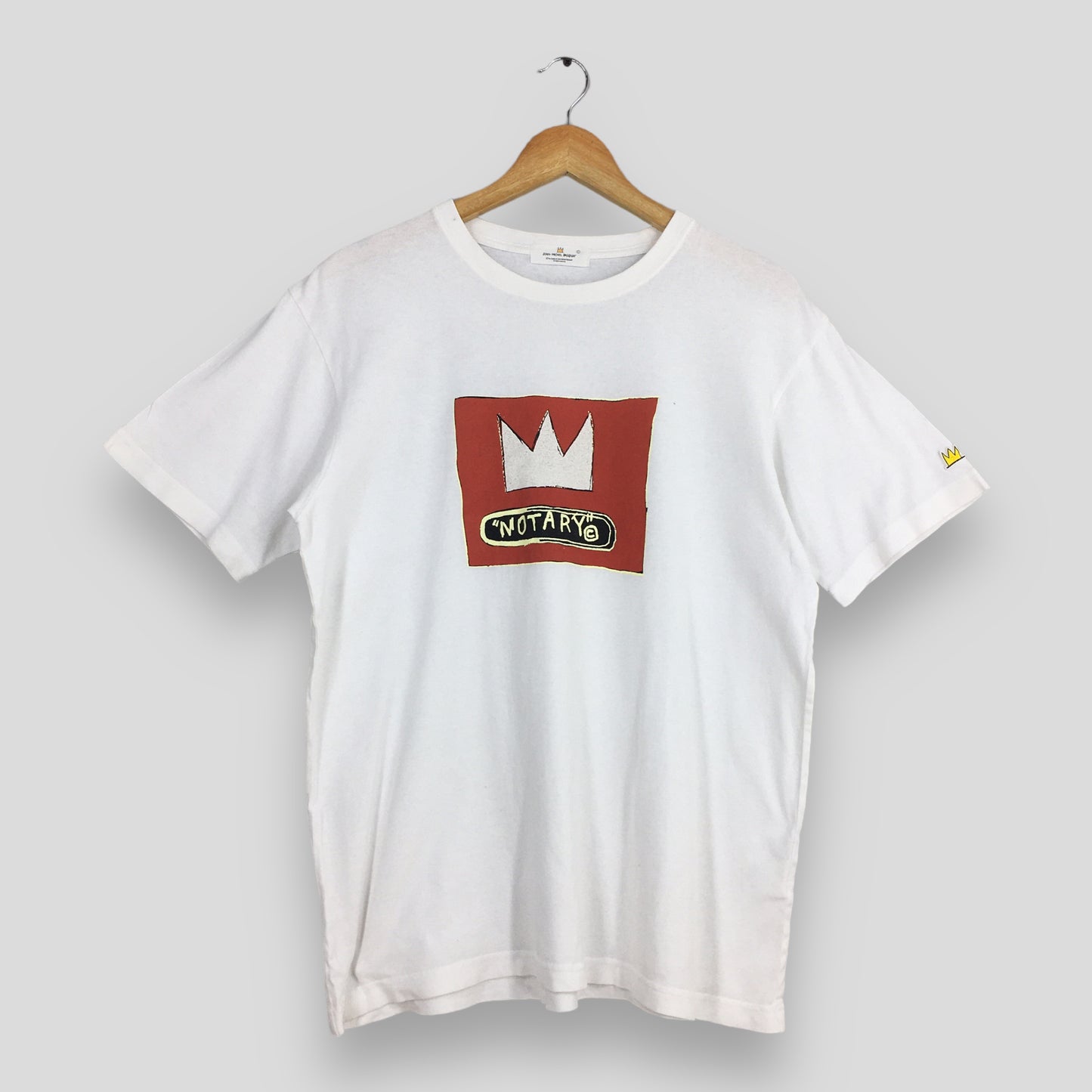 JMB Jean Michel Basquiat Notary Crown (1983) Pop Art T shirt Large