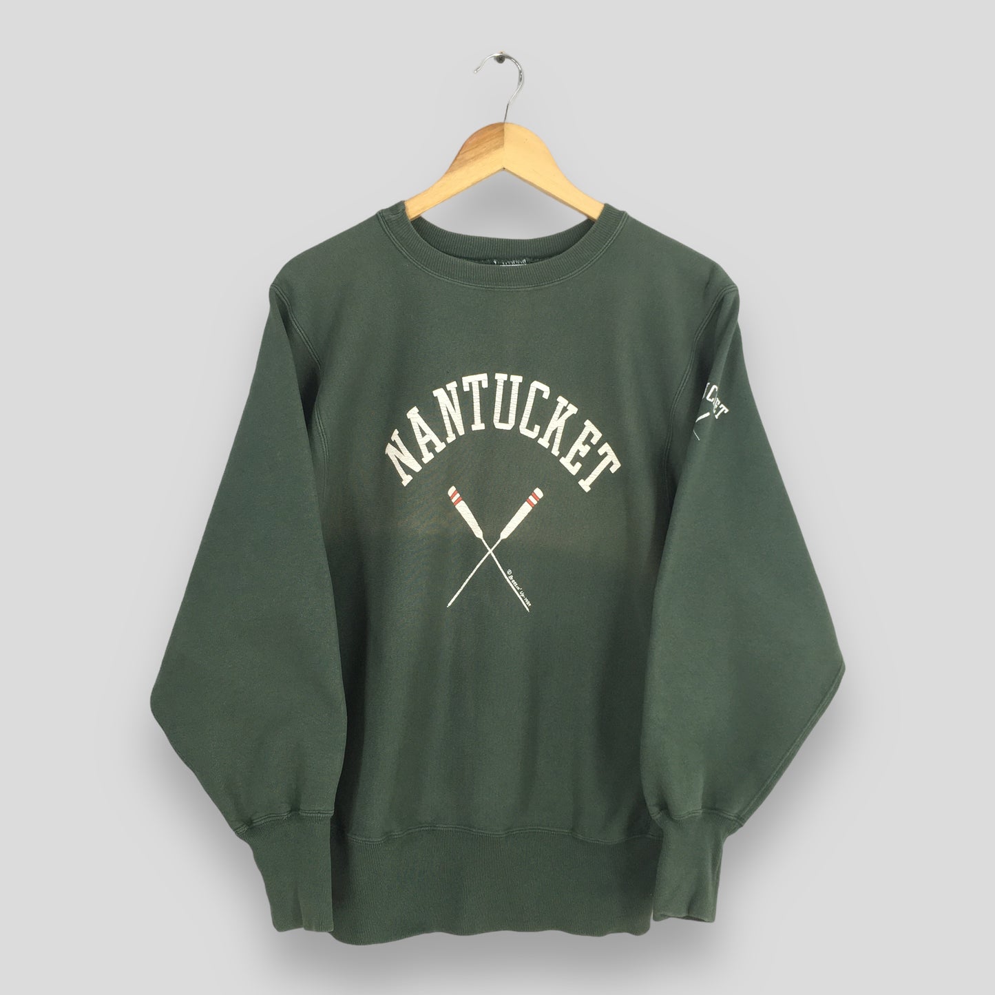 Nantucket Island Green Sweatshirt Medium