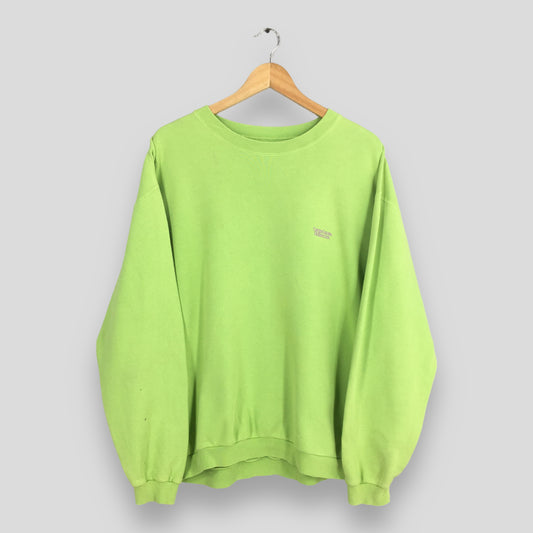 United Colors Of Benetton Neon Green Sweatshirt Medium