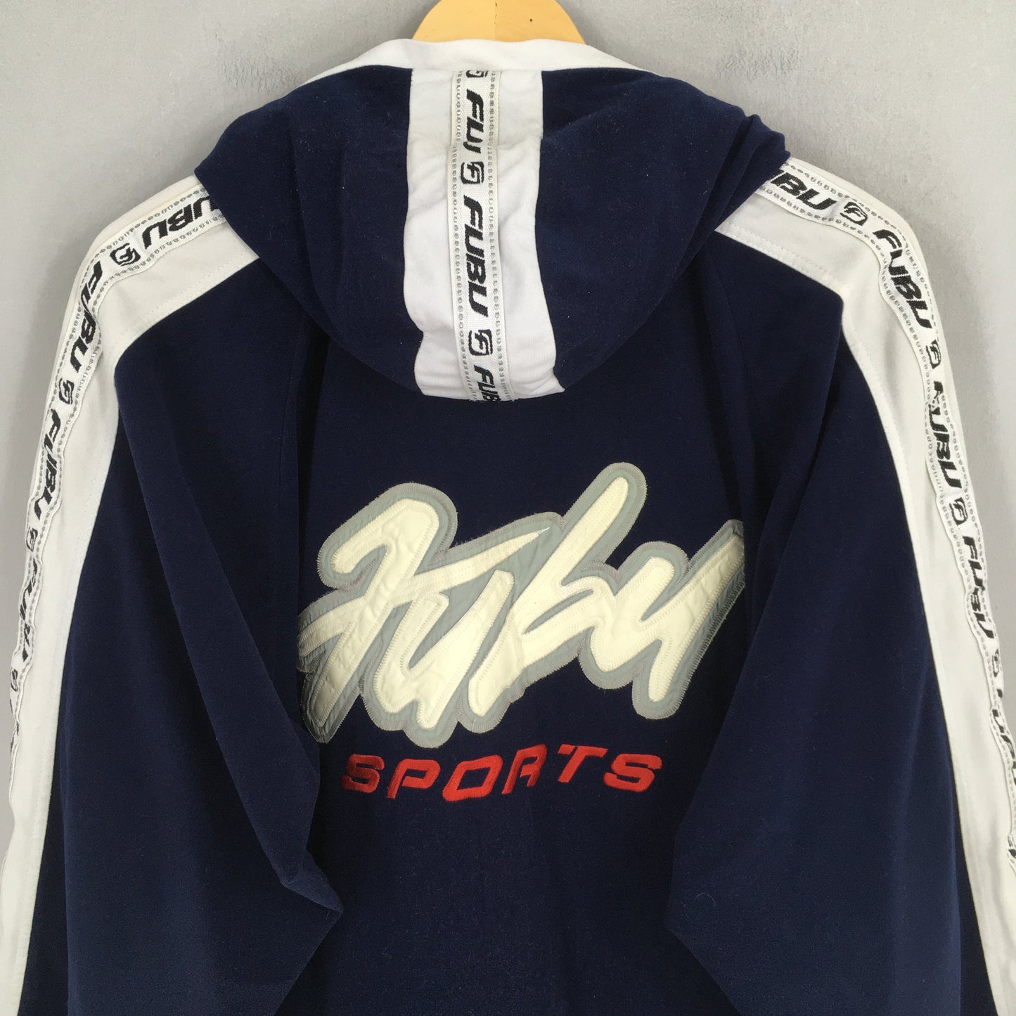 Fubu Sports Hoodie Zipper Sweatshirt Large