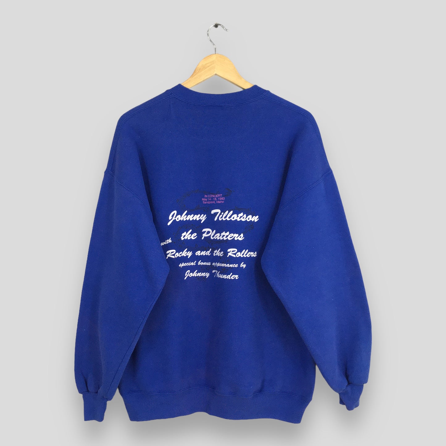 Johnny Tillotson Singer Concert Sweatshirt XLarge