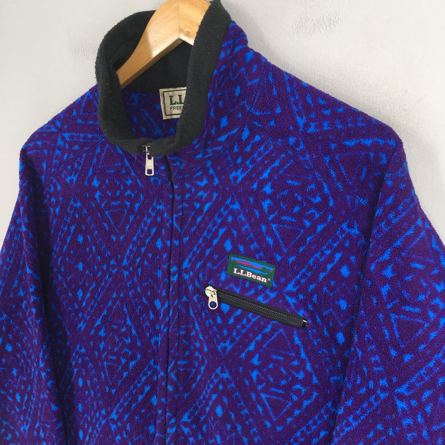 LL Bean Fleece Aztec Navajo Sweatshirt Medium