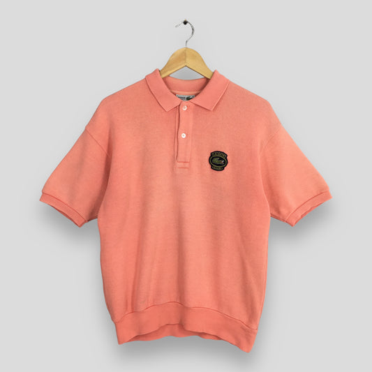 Lacoste Club Half Button Peach Sweatshirts Medium