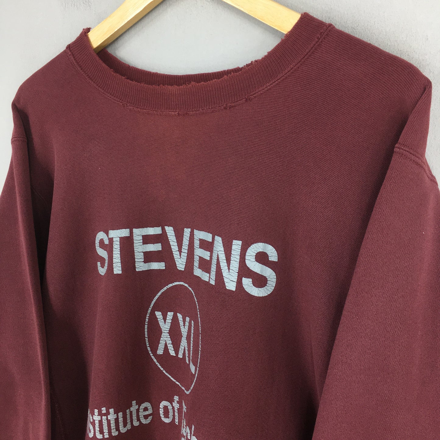 Champion Reverse Weave Stevens College Sweatshirt Large