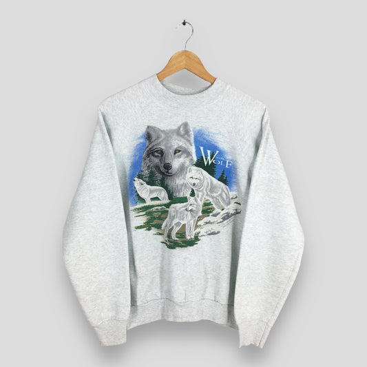 North American Wolf Sweatshirt Large