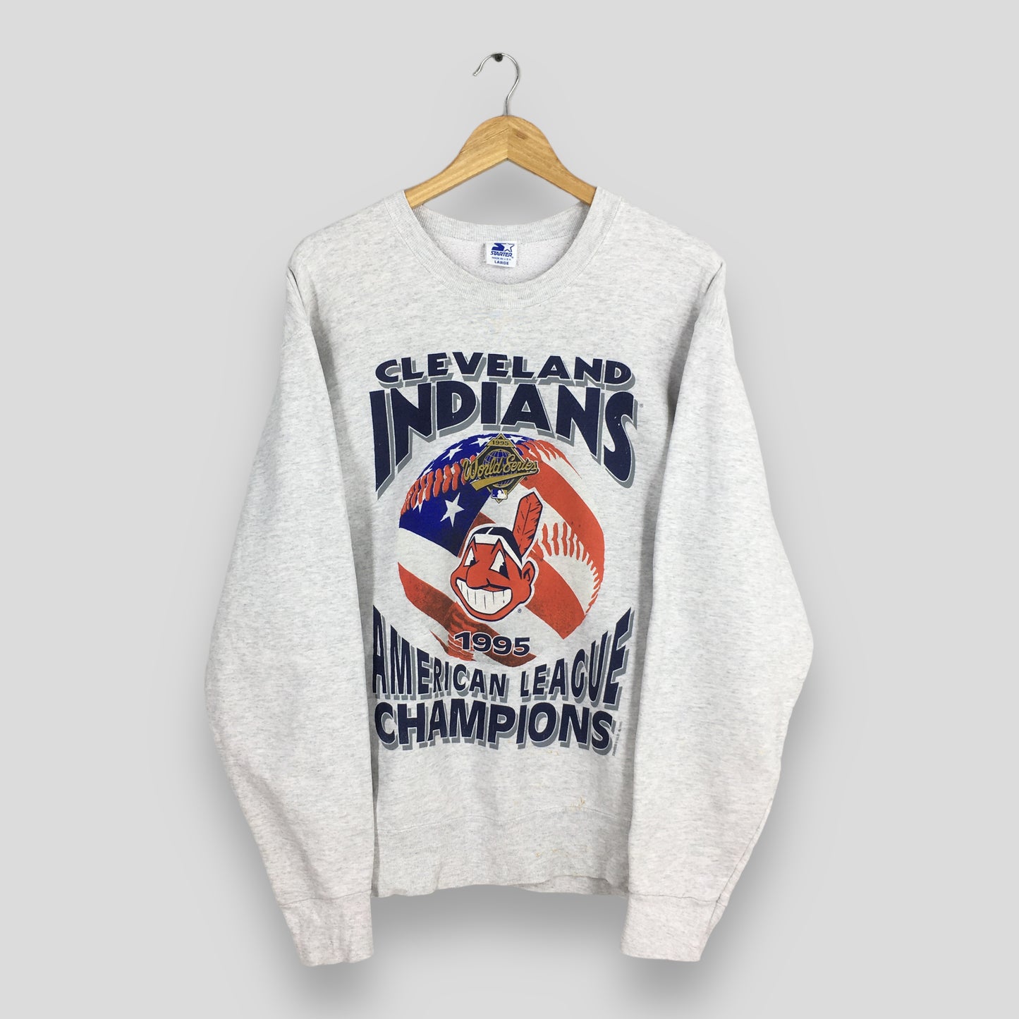 Cleveland Indians Guardians Baseball Team Sweatshirt Large