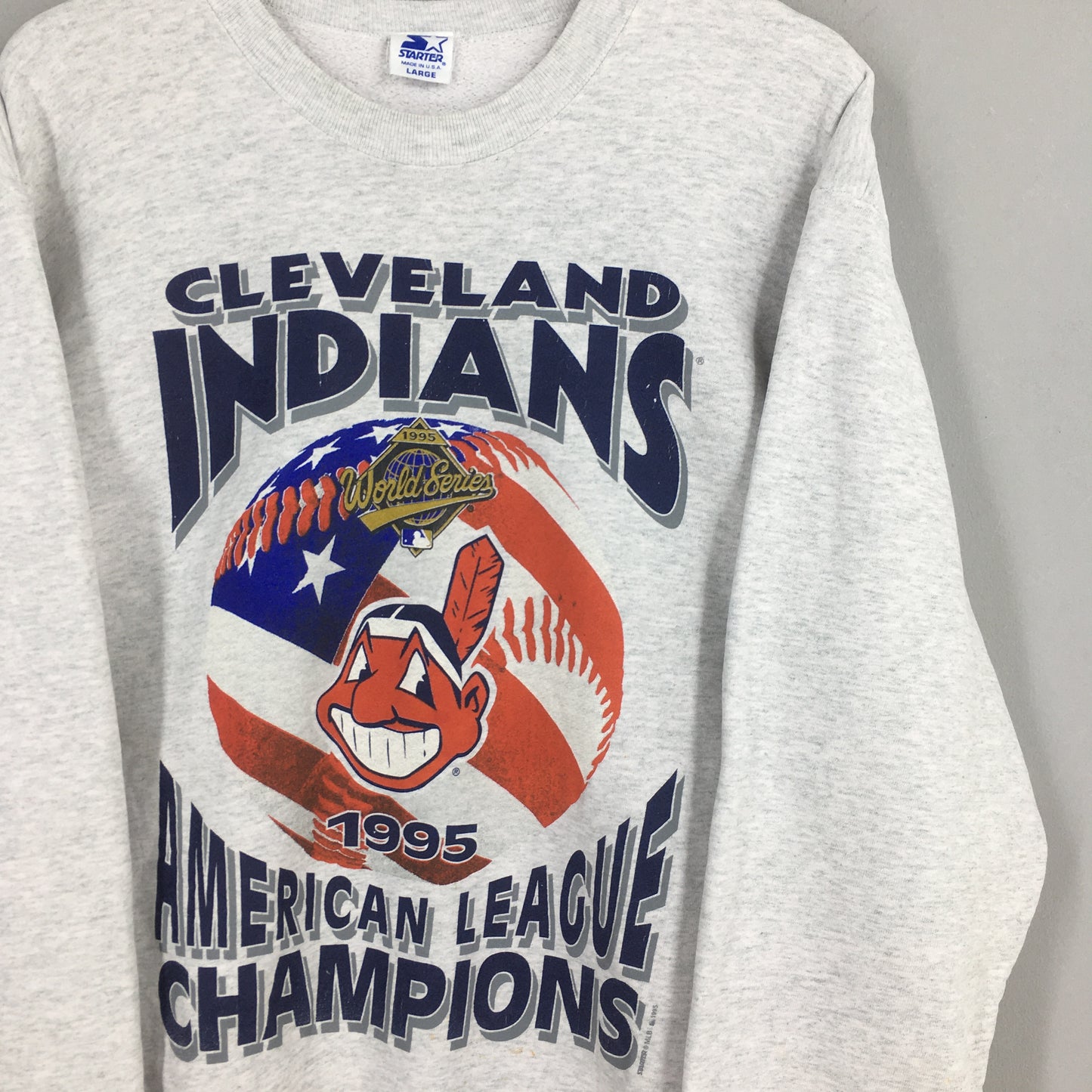 Cleveland Indians Guardians Baseball Team Sweatshirt Large