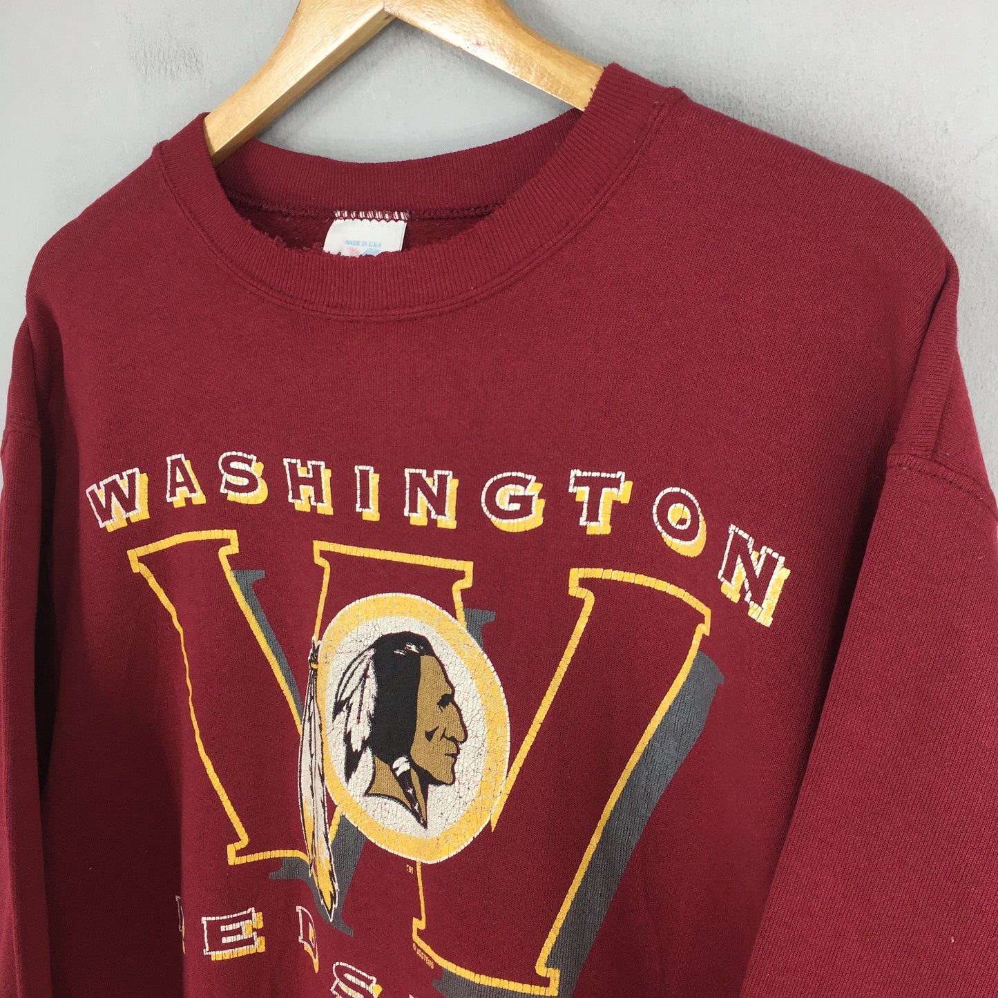 Washington Redskin Commanders NFL Sweatshirt Large