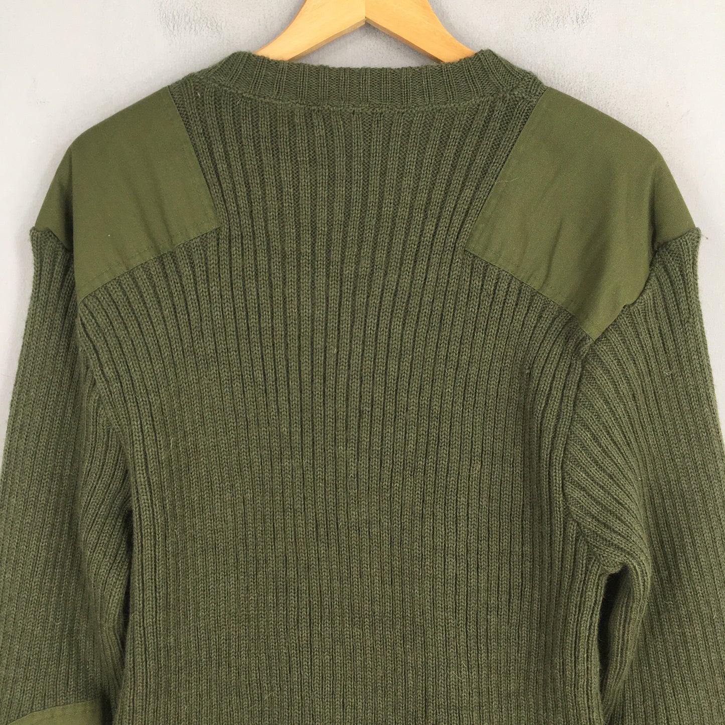 LL Bean Dark Green Merino Wool Commando Sweater XLarge