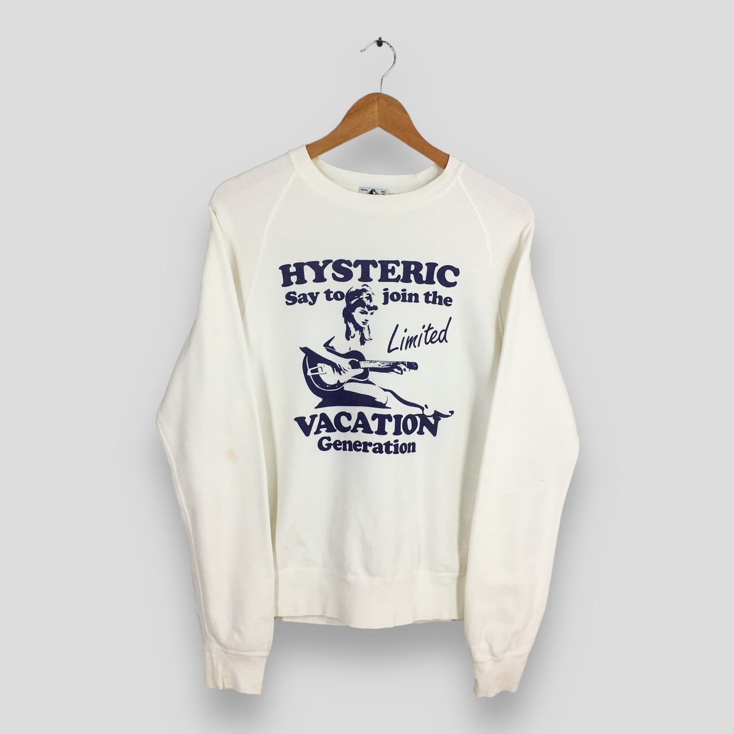 Hysteric Glamour Acoustic Girl White Sweatshirt Small