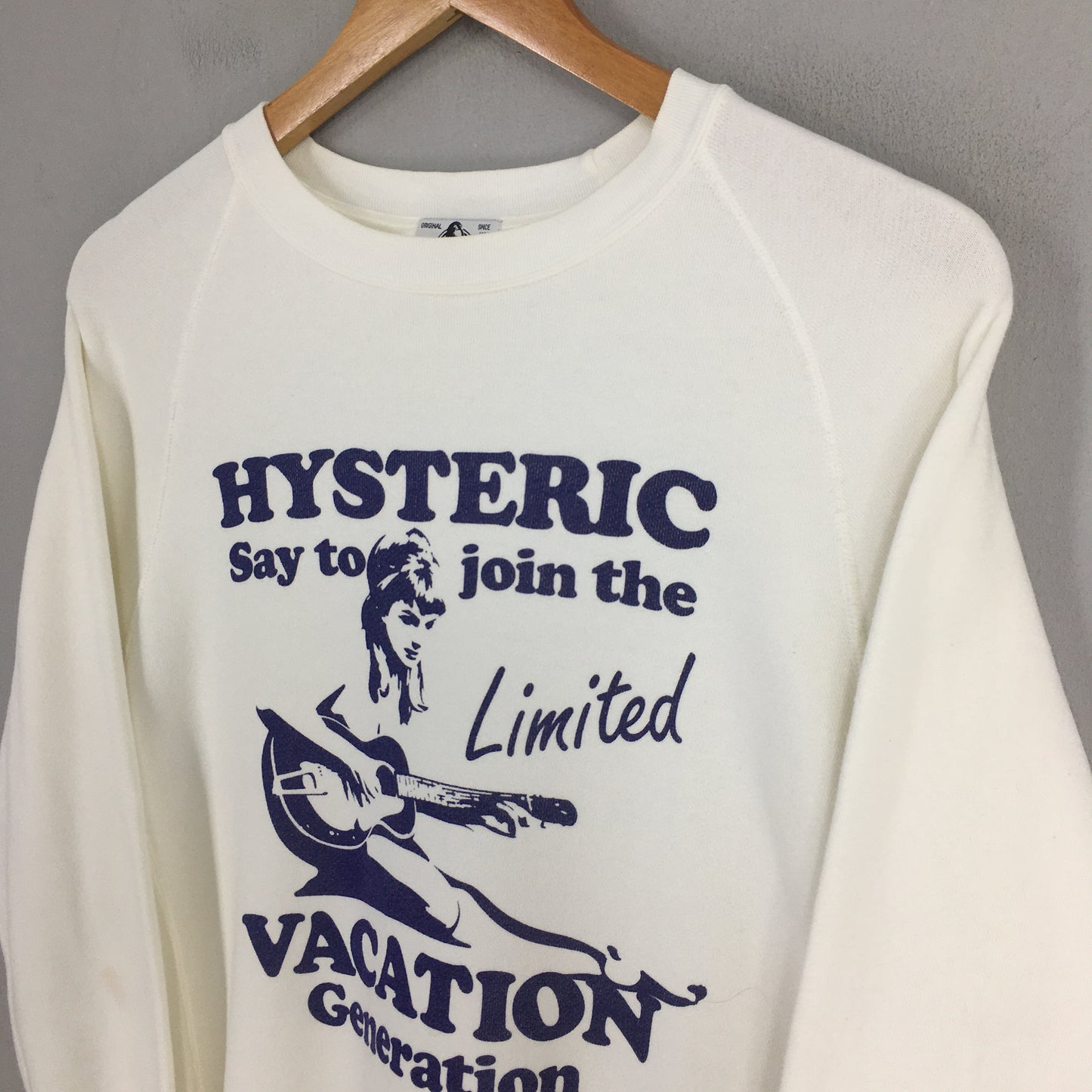 Hysteric Glamour Acoustic Girl White Sweatshirt Small