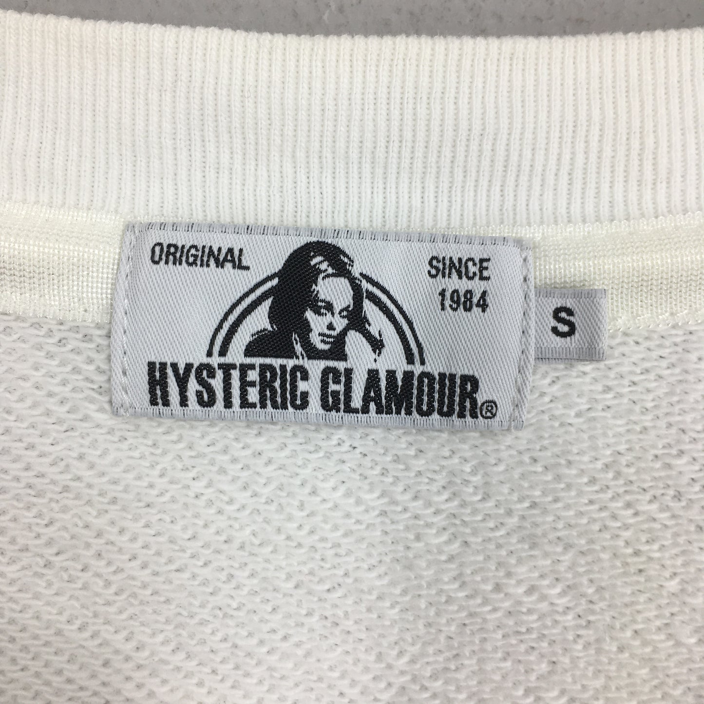 Hysteric Glamour Acoustic Girl White Sweatshirt Small