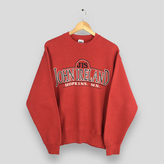 John Ireland Hopkins School Red Sweatshirt Medium