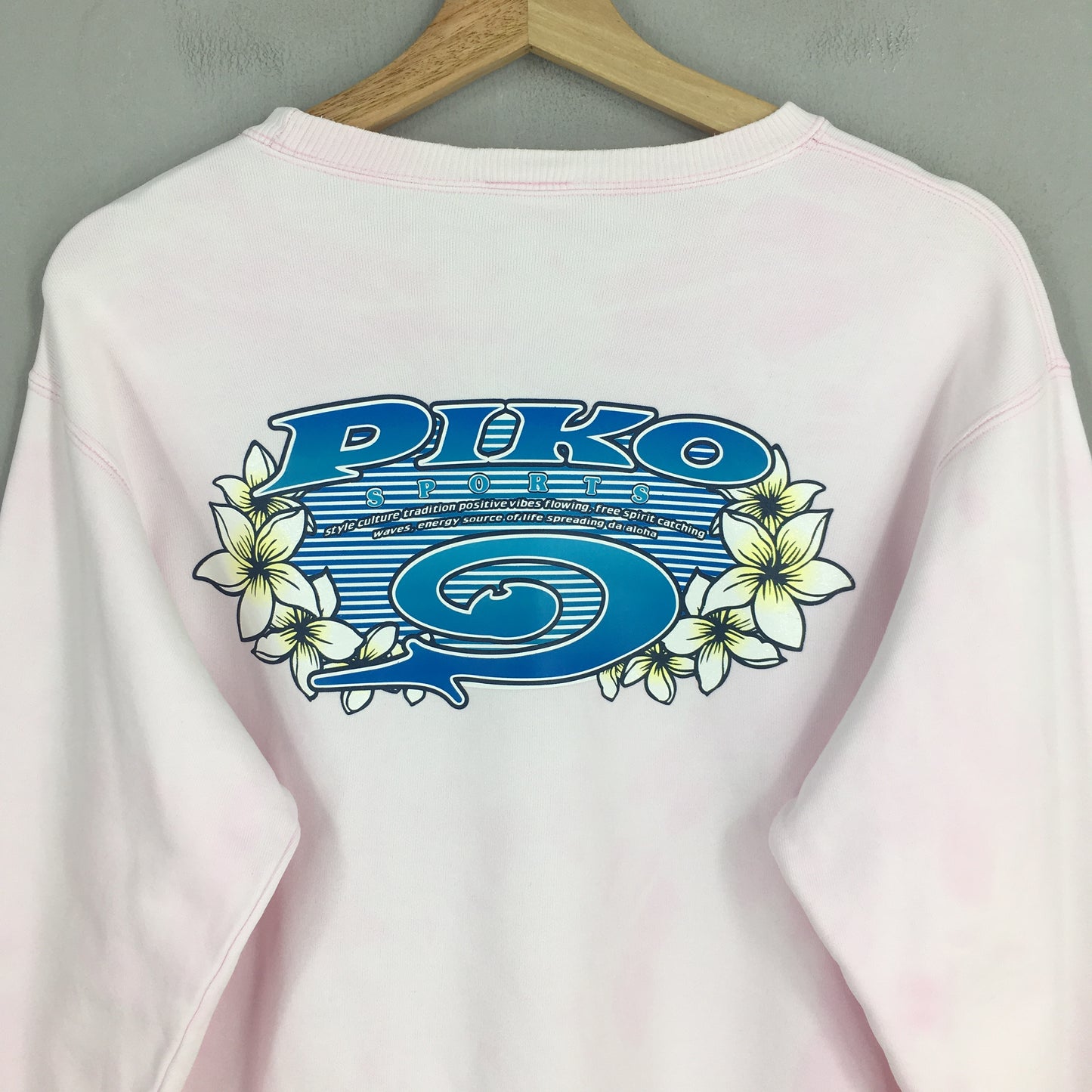 Piko Longboard Surfing Women Pink Sweatshirt Medium