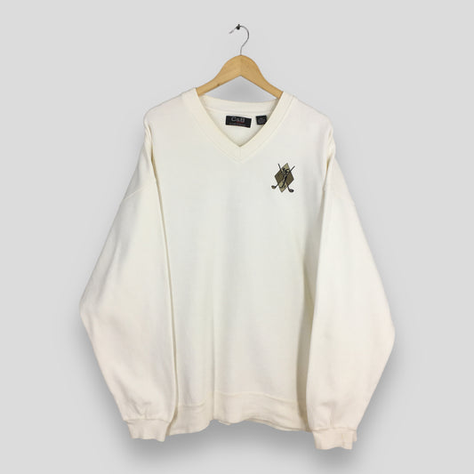 Croft &amp; Barrow Golf White Sweatshirt XXLarge