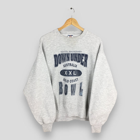 Down Under Bowl Gray Sweatshirts Large