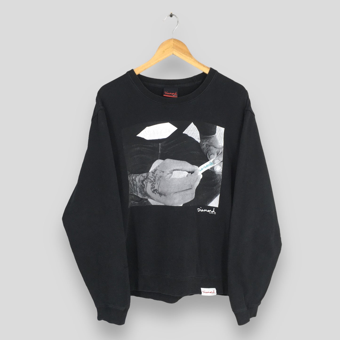 Diamond Supply Co Black Sweatshirt Medium