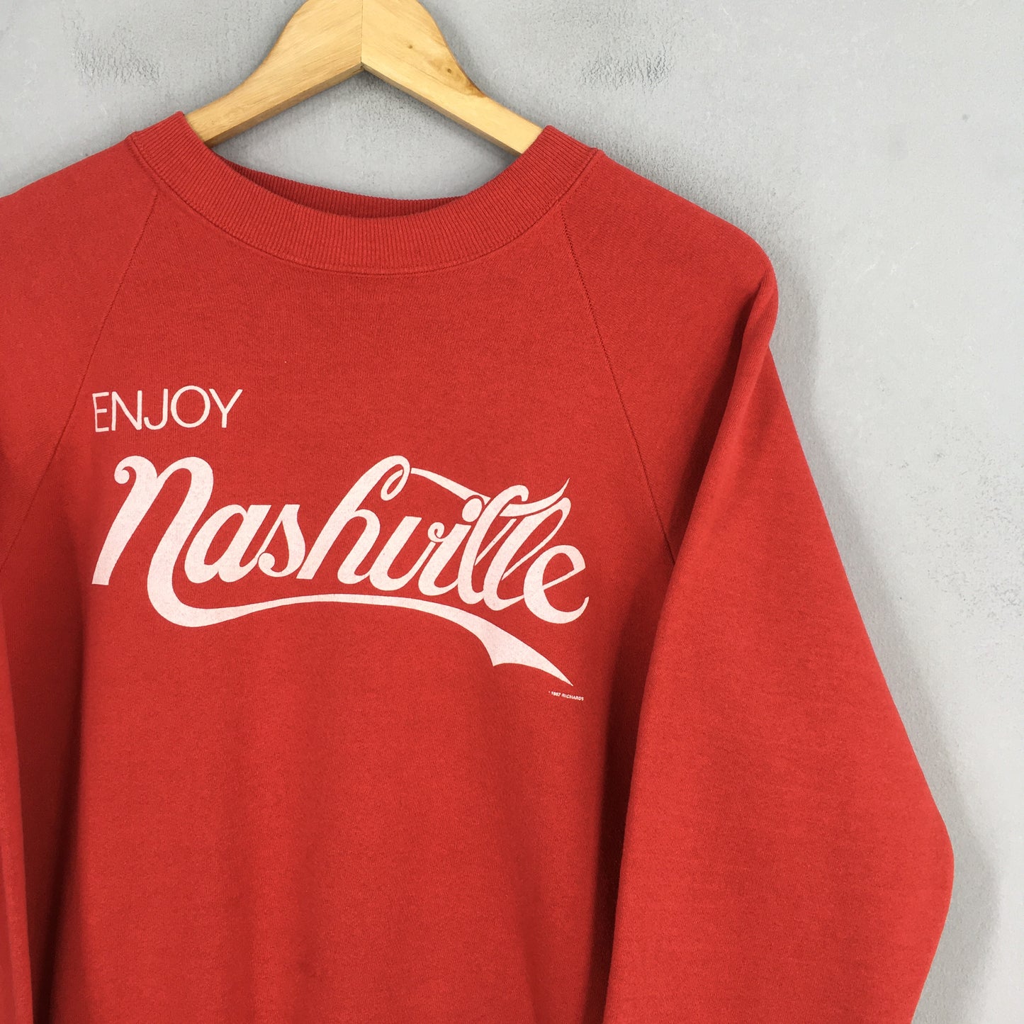 Enjoy Nashville Red Sweatshirt Large