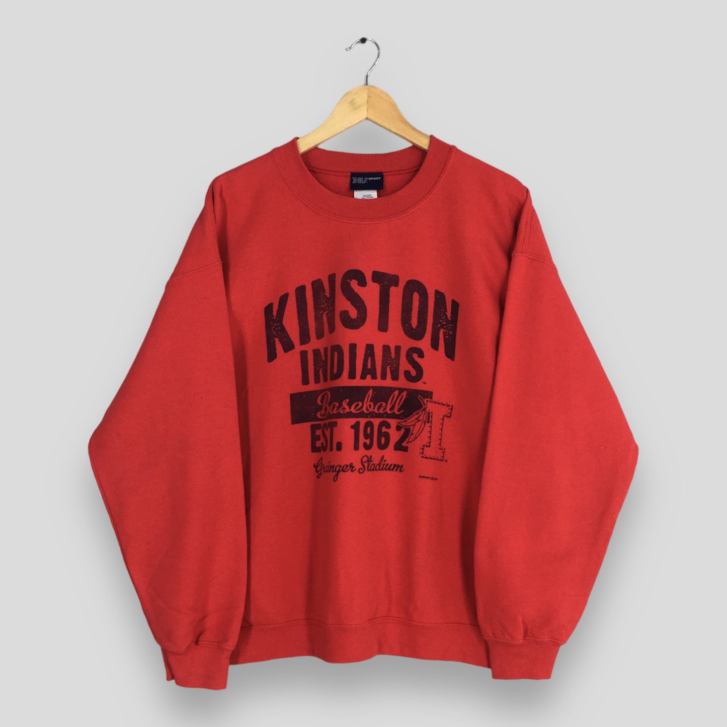 Kinston Indians Carolina Baseball Team Sweatshirt Large