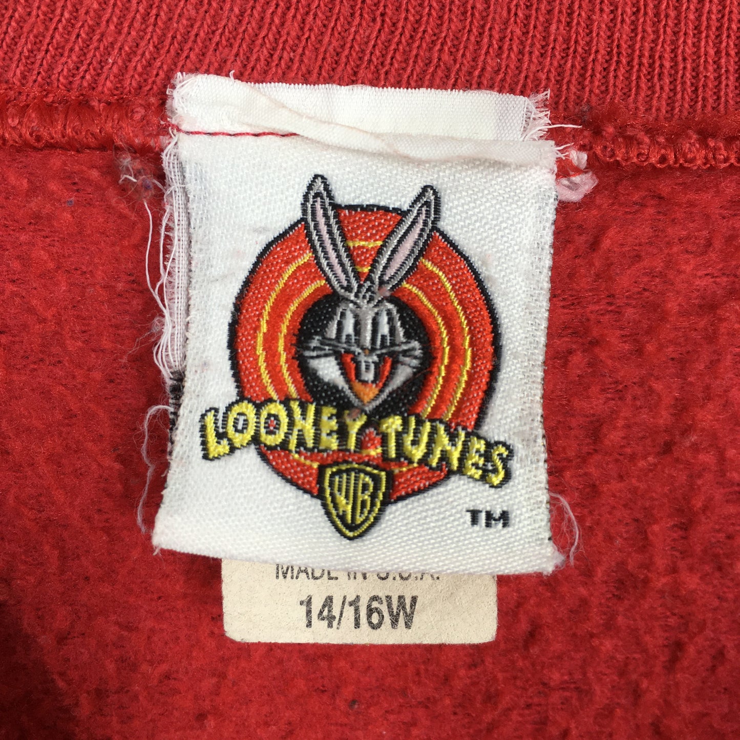 Tweety Bird Looney Tunes Red Sweatshirt Medium