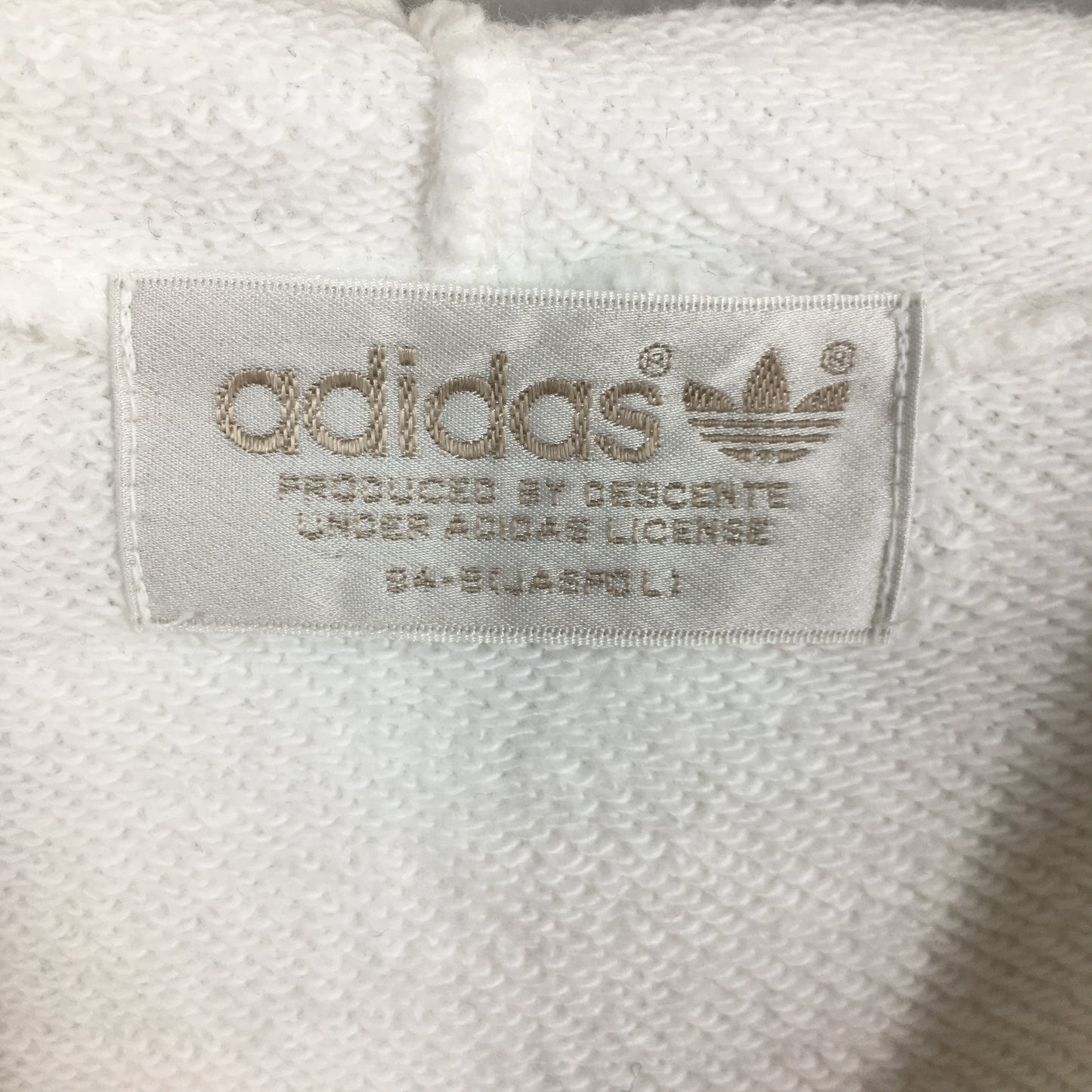 Adidas Trefoil White Hoodie Sweater Medium