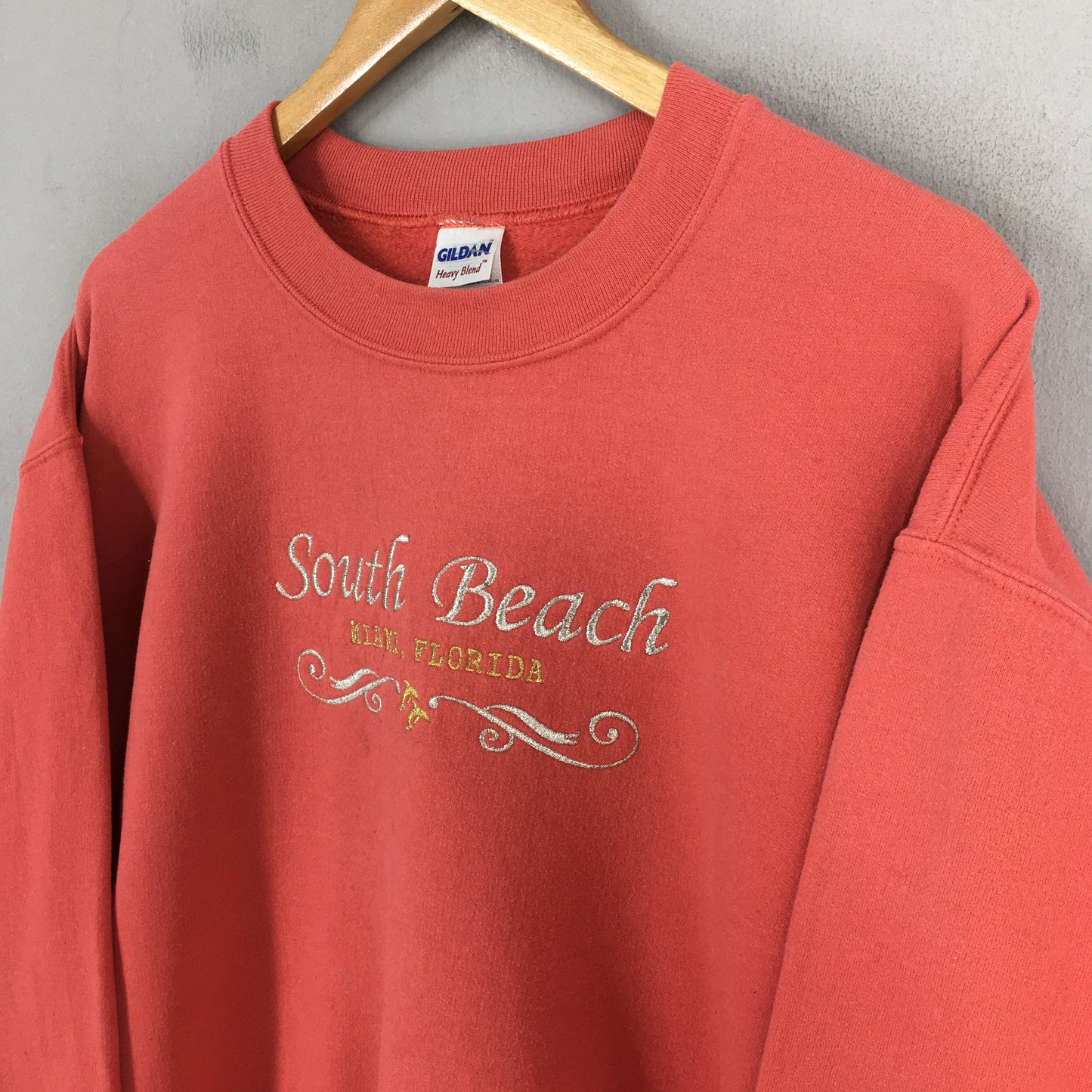 South Beach Florida Red Sweatshirts Medium