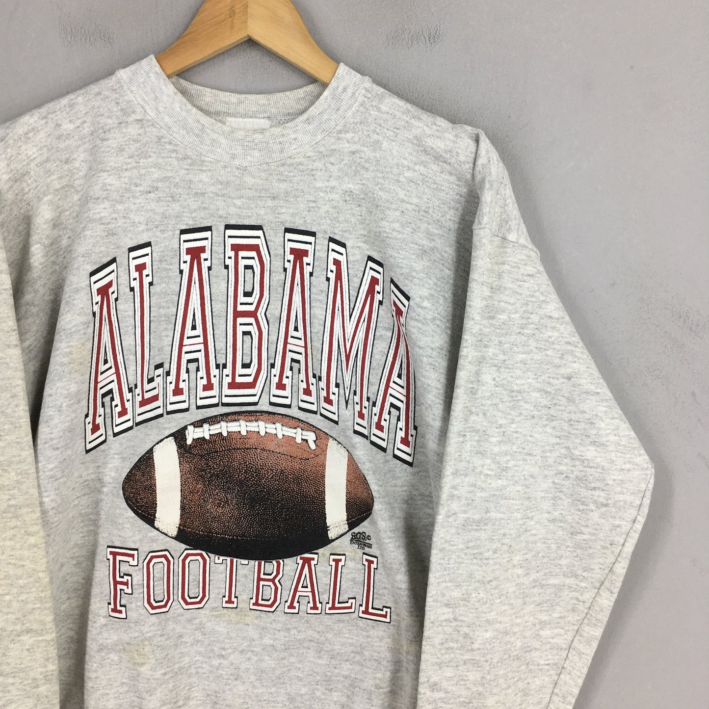 Alabama Crimson Tide Football Gray Sweatshirt XLarge