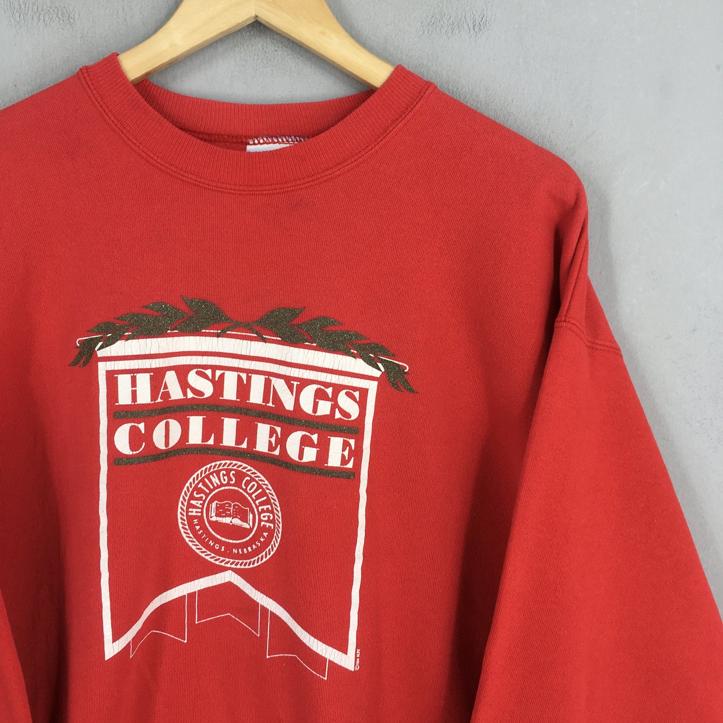 Hastings College Red Sweatshirt Large