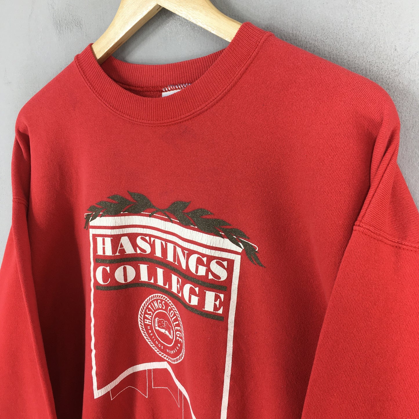 Hastings College Red Sweatshirt Large