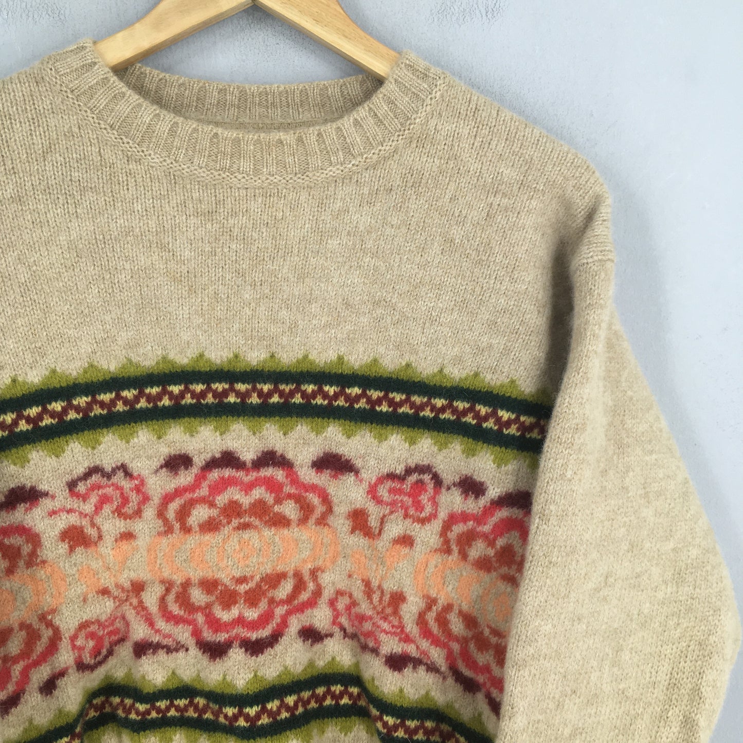 United Colors Of Benetton Multicolor Knit Crewneck Small