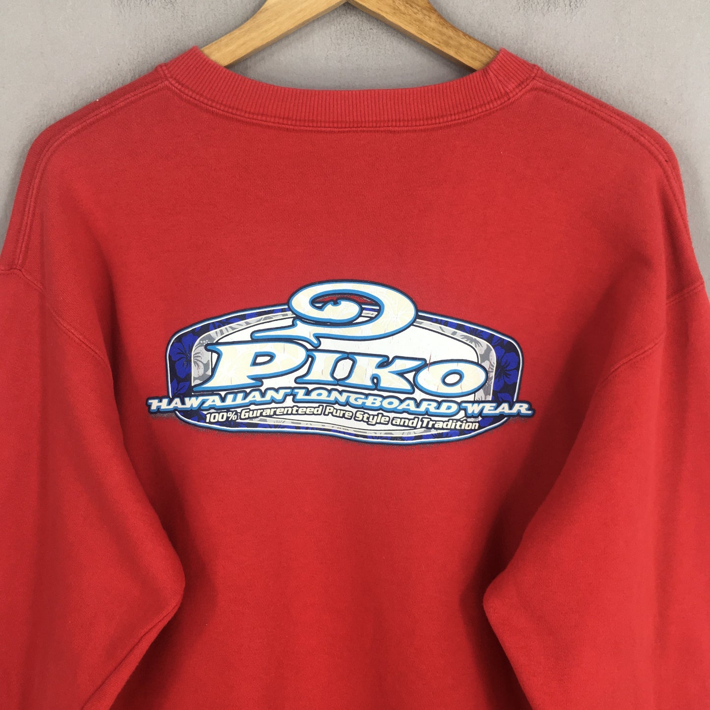 Piko Hawaiian Longboard Surfing Sweatshirt Large