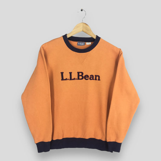 LL Bean Usa Orange Sweatshirt Small