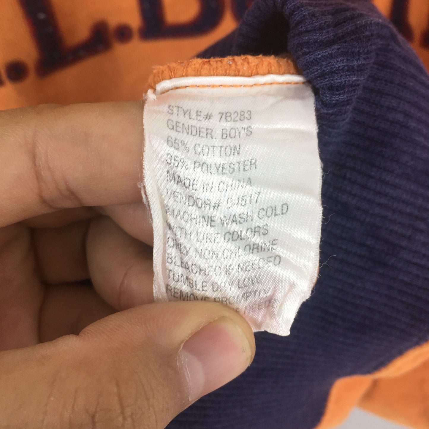 LL Bean Usa Orange Sweatshirt Small