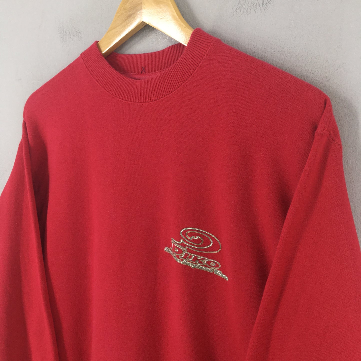 Piko Longboard Surfing Red Sweatshirt Medium