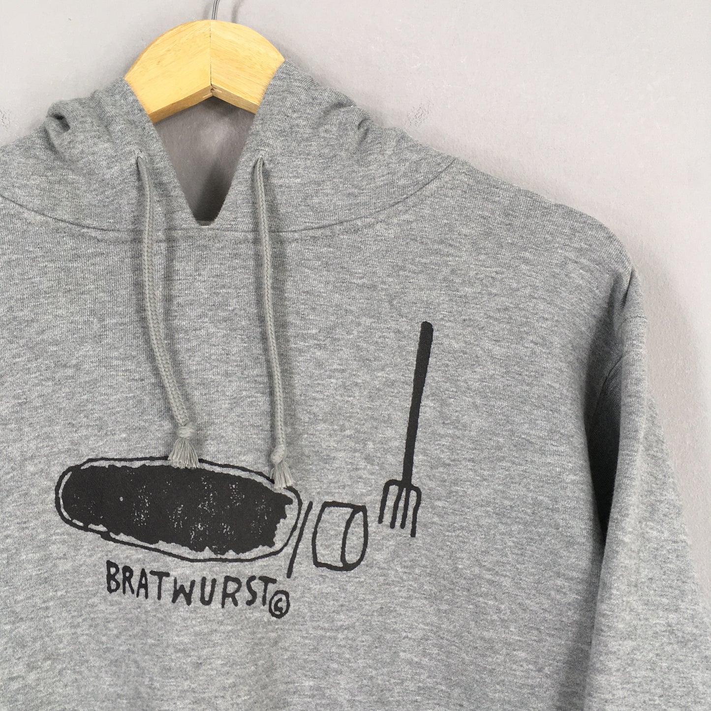 Jean Michel Basquiat Bratwurst Wolf Sausage Pop Art Hoodie Large