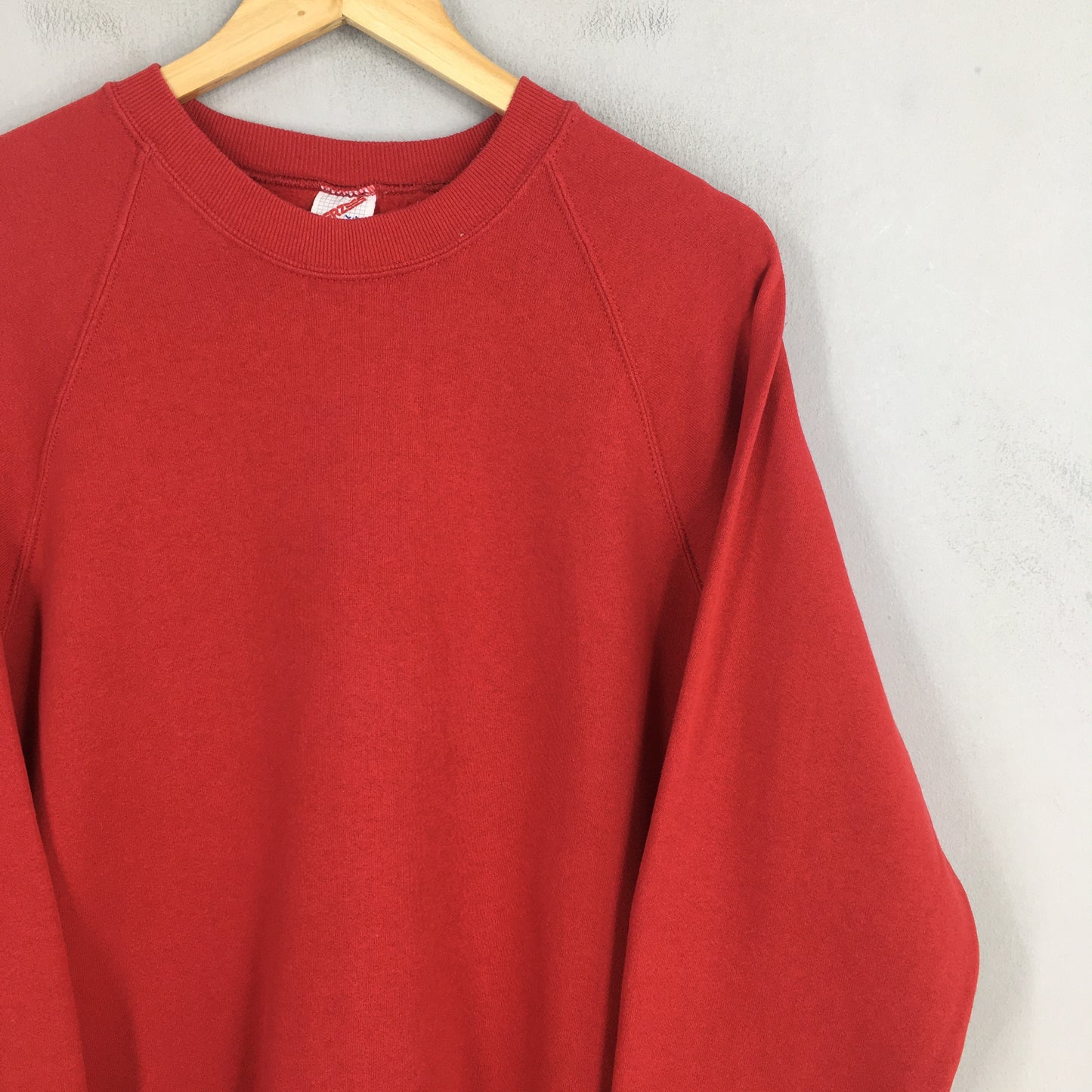 Jerzees Usa Plain Red Sweatshirt Large